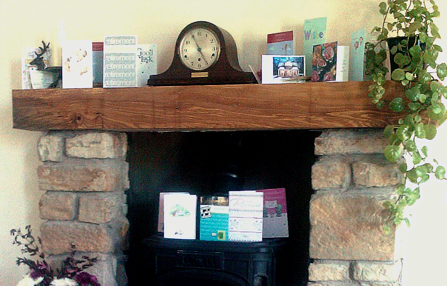 elmmantelfireplacerusticwoodensleeperlintelthomsontimber