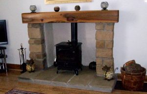 large wooden mantel pice scotland elm oak
