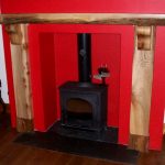 Wooden mantle fireplace scotland corbels