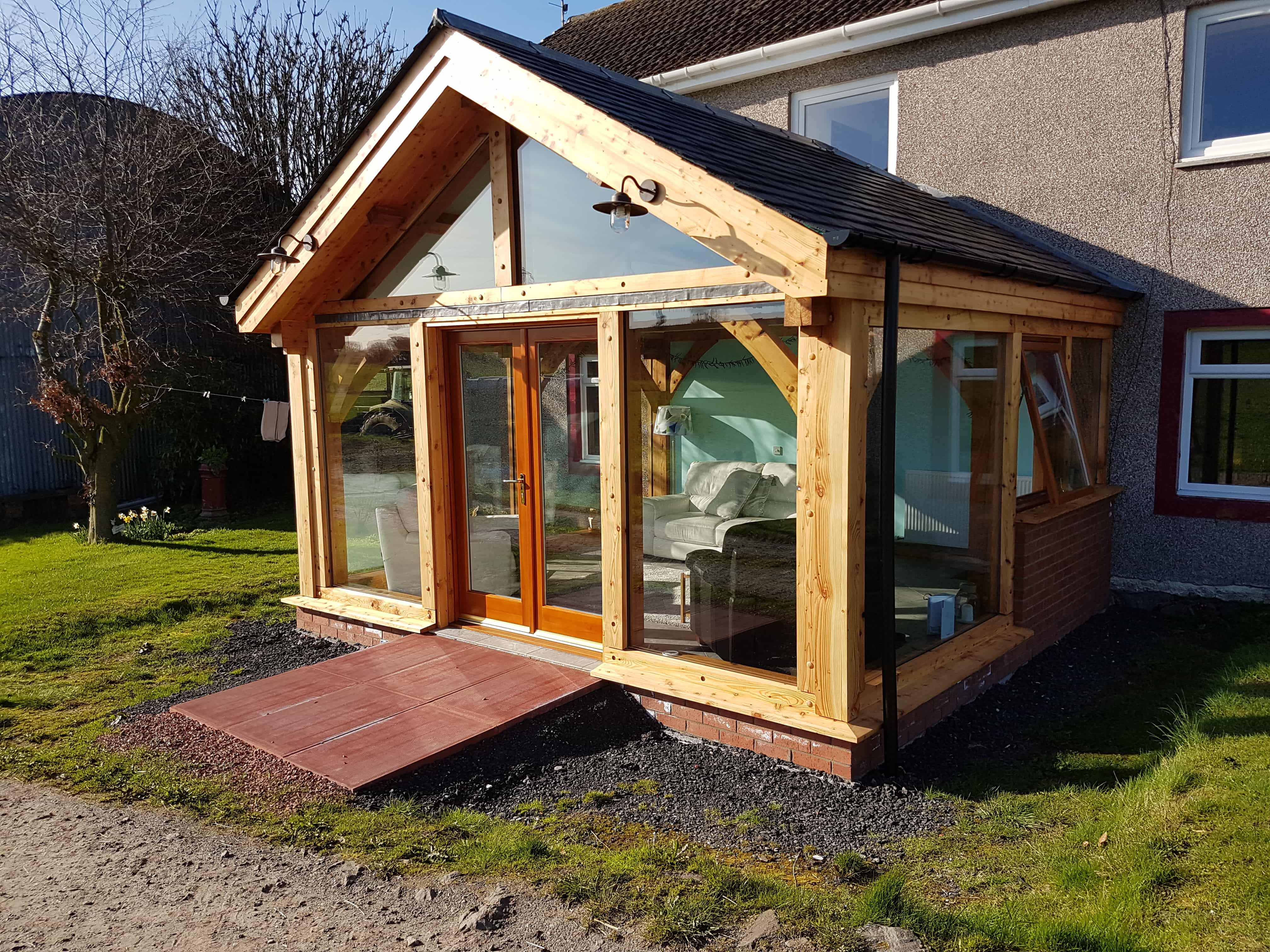 External_view_farmhouse_extension_timber_thomson_fife Thomson Timber
