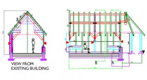 AutoCAD drawing timber framing Scotland