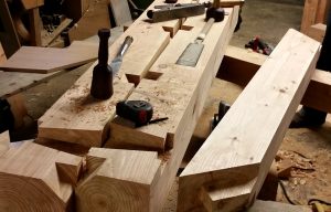 Timber framing tools traditional joinery Scotland