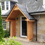 Tradioional porch wooden frame scotland restoration