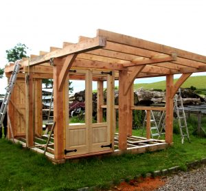 Traditional Timber framing scotland hand tools construction
